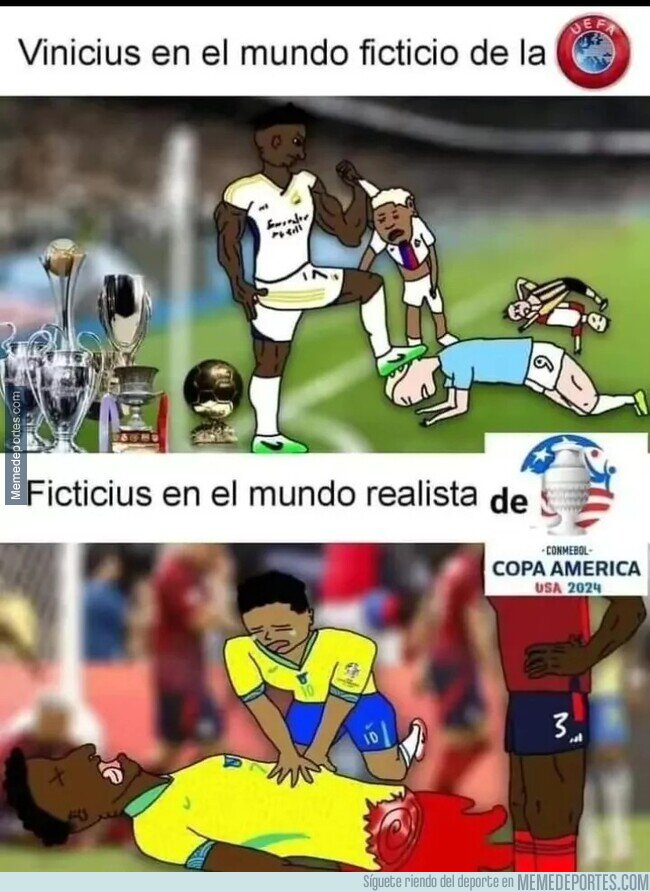 1207356 - Vinicius vs Europa y vs Sudamérica