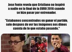 Enlace a Compañero de Cristiano en la Euro 2016 revela que lo ignoraron durante la final contra Francia