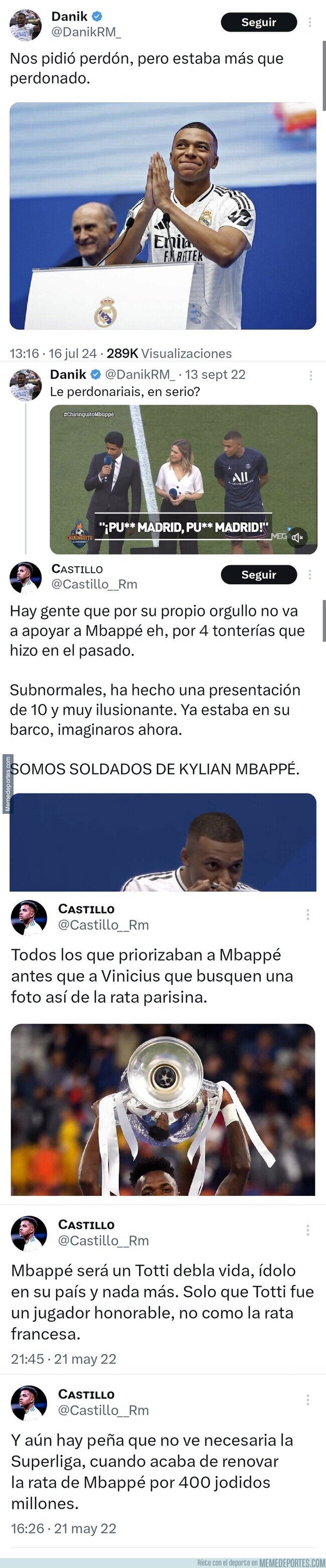 1207622 - El ridículo monumental de estos madridistas y sus tuits sobre Mbappé