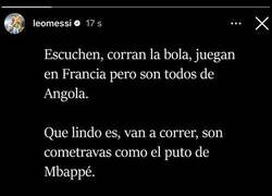 Enlace a Messi se pronuncia sobre lo acontecido en los Juegos Olímpicos