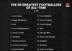 Enlace a Ahora el top 25 de los mejores de la historia segun 90M.