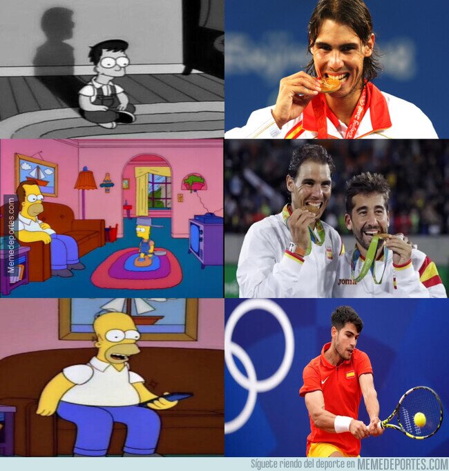 1208246 - No pudo ser junto a Rafa, pero sigue vivo en individuales. ¡Vamos, Carlos! ¡A por la medalla!