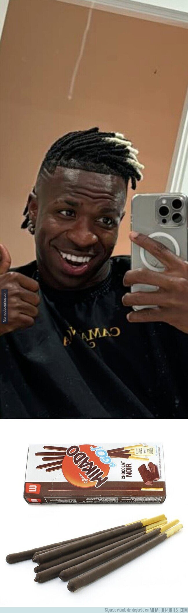 1209218 - Vinicius se ha puesto unos Mikado de peinado