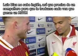 Enlace a Luis Diaz está negado con el Inglés