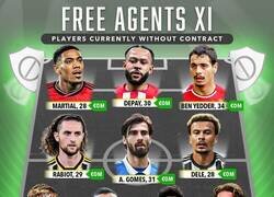 Enlace a 11 ideal de jugadores que a día de hoy no tienen club