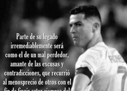 Enlace a Cristiano indiscutiblemente ha manchado su propio legado