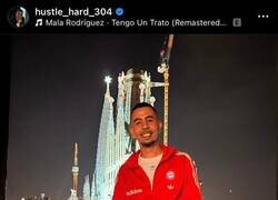 Enlace a ¿Qué hace el padre de Lamine con el chándal del Bayern?