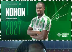 Enlace a Intenta no reírte con este fichaje del Betis