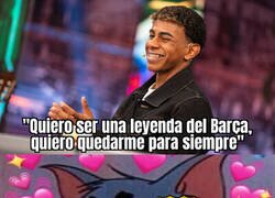 Enlace a Lamine declara su amor por el Barça