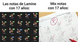 Enlace a Lamine, tú a lo tuyo