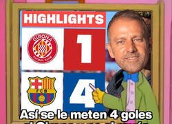 Enlace a Flick le devolvió los 4 goles al Girona