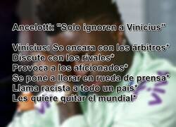 Enlace a Don Carletto, a Vinicius le están dando la atención que el mismo pide.