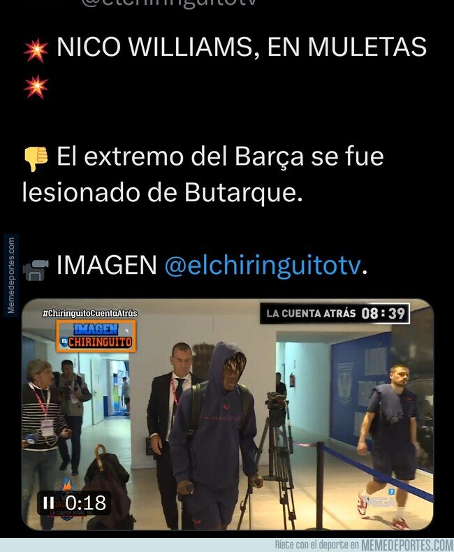 1210367 - Baja muy importante para las próximas jornadas