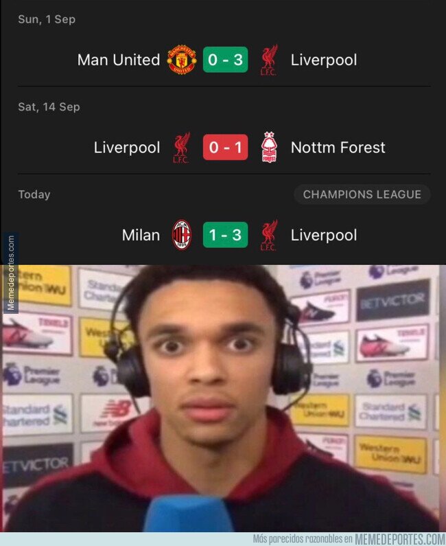 1210392 - Los últimos resultados del Liverpool son extraños