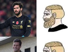 Enlace a Qué raro se ve Alisson sin barba