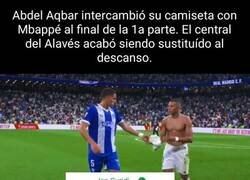 Enlace a Lo de Aqbar y la camiseta de Mbappé al descanso