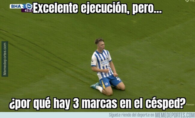 1210637 - Buen deslice de rodillas, pero...