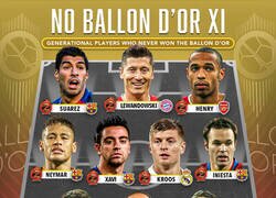 Enlace a El 11 ideal de jugadores que nunca ganaron el Balón de Oro