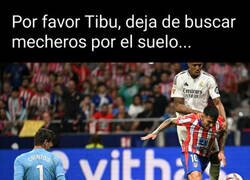 Enlace a Courtois no tuvo una noche fácil