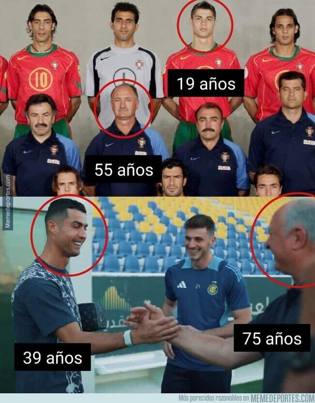 1210807 - Cristiano se reencuentra con Scolari 20 años despues