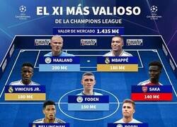 Enlace a El 11 más valioso de la Champions
