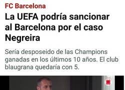 Enlace a Tremendo palo al Barça