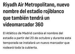 Enlace a El Atleti le copia el videomarcador 360 al Madrid