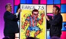 Enlace a Precioso homenaje del Barça a su mejor ídolo histórico