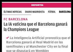 Enlace a Me cuadra porque al Atleti le ponen que ganan 3 y al Barça que ganó la del año pasado