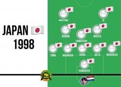 Enlace a Selección japonesa en 1998 y ahora. Revolución.