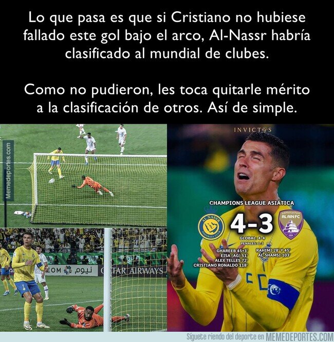 1211353 - ¿Sabías que CR7 desperdició la oportunidad de clasificar al mundial de clubes?