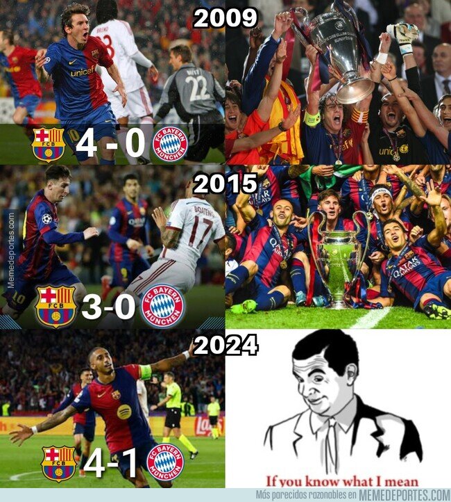 1211433 - Cuando el Barça gana al Bayern acaba ganando la Champions