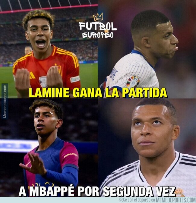 1211585 - Lamine le ha cogido la medida a Mbappé