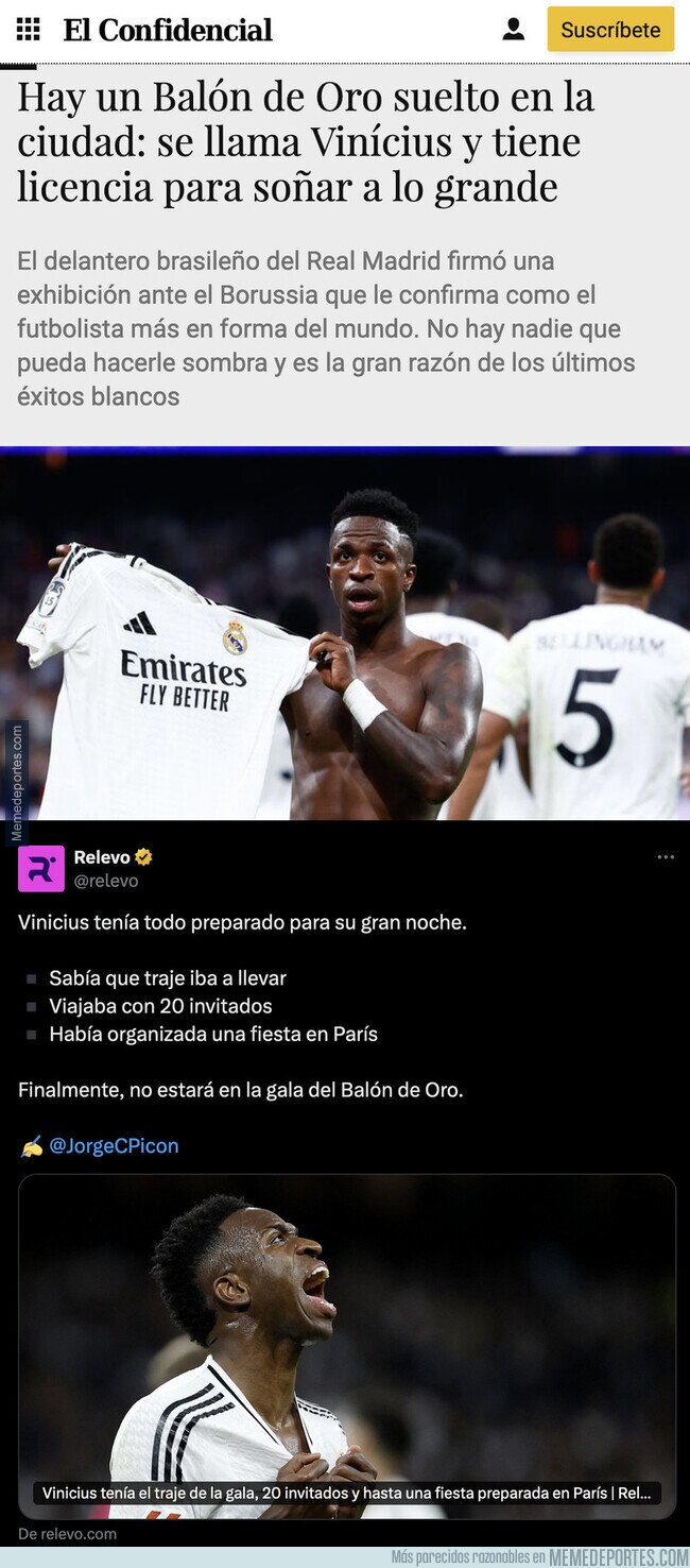 1211607 - ¡Vinicius no va a ser Balón de Oro!