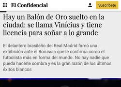 Enlace a ¡Vinicius no va a ser Balón de Oro!