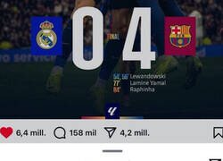 Enlace a Messi reaccionó al 0-4