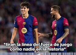 Enlace a De La Fuente pasa de la pareja de centrales del Barça