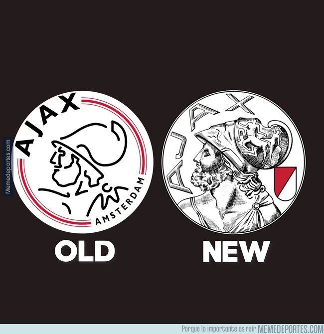 1212271 - El Ajax cambia de escudo. Las opiniones que sean ofensivas, por favor.