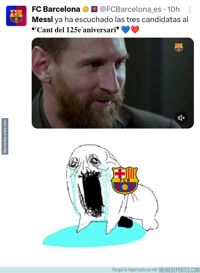 1212418 - Culés viendo a Messi volver a colaborar con el Barça