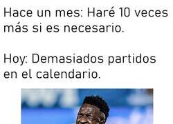 Enlace a Vinicius empieza a pulir su manejo del relato