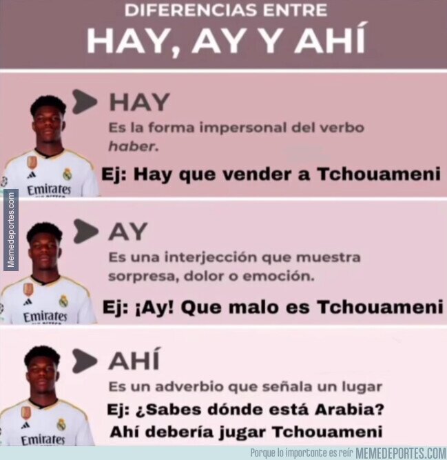 1212738 - Diferencias entre hay, ay y ahí