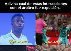 Enlace a No hay un sólo árbitro en España que se atreva a expulsar a Vinicius