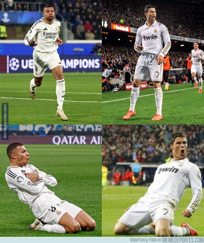 1213010 - A Mbappé en Bérgamo le invadió el espíritu de Cristiano