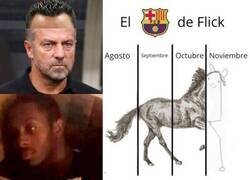 Enlace a Flick cada día más cerca de su antecesor Xavi