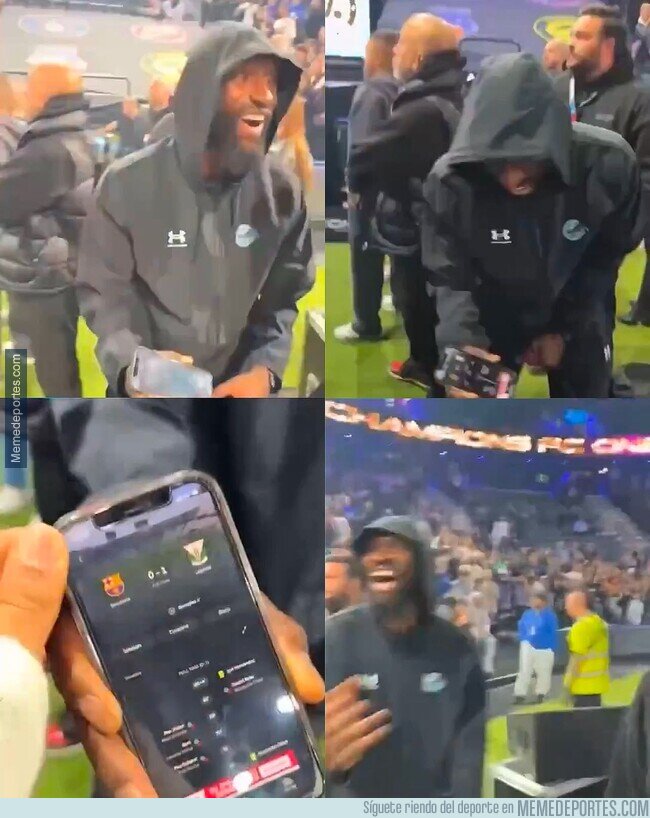 1213230 - Rüdiger se rie de la derrota del Barcelona... tras empatar con el rayo y seguir siendo sus escoltas