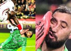 Enlace a Esto de Donarumma es de lo más bestial que he visto en un campo de fútbol