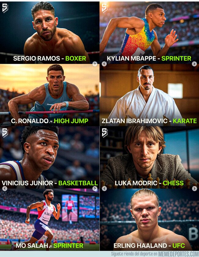 1213371 - Pregunta a la IA si estos futbolistas no hubiesen elegido esa profesión qué serían