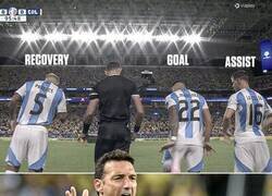Enlace a En la final de Copa, Scaloni metió un triple cambio que significó el gol de la victoria de Argentina