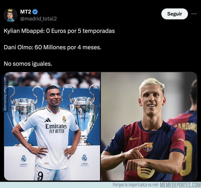 1213829 - Aún hay madridistas que se creen que Mbappé ha costado 0 euros