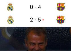 Enlace a 9 goles de Flick al Madrid en dos partidos